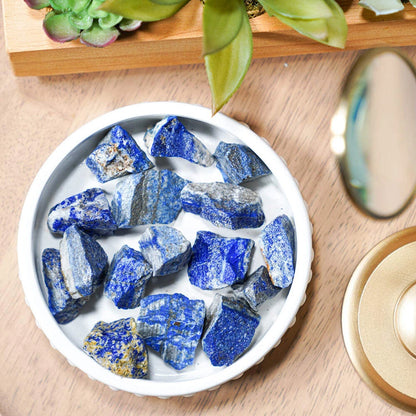 Natural Afghanistan Lapis Lazuli Rough Gemstone Crystal (100g)