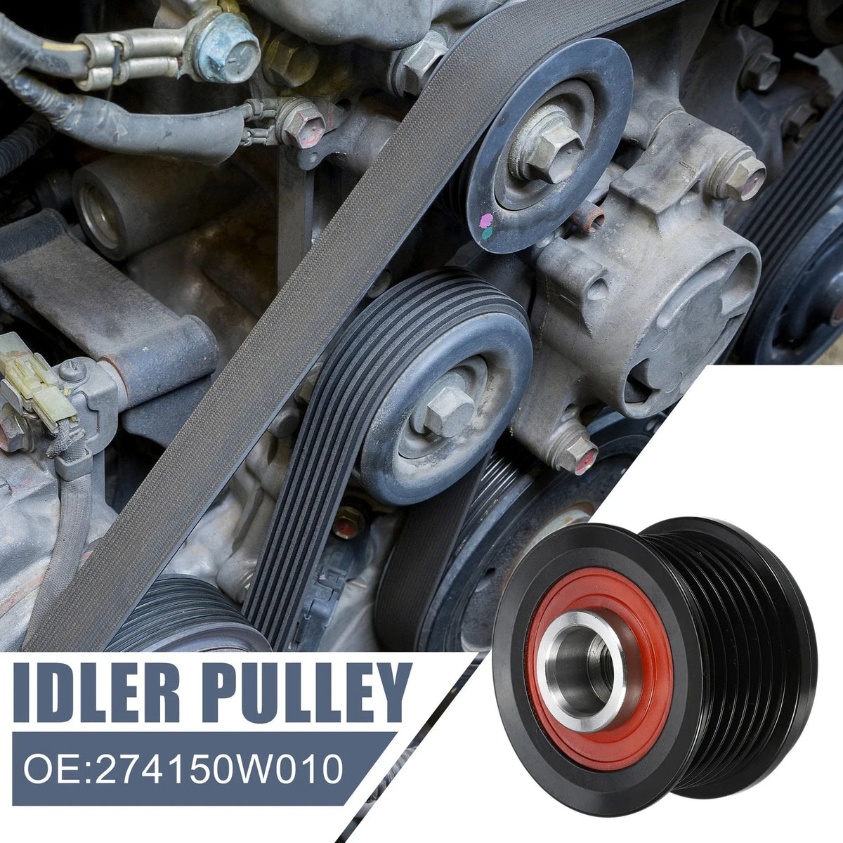 Belt Idler Pulley & Alternator Clutch Pulley for Lexus IS250 IS350 (2006–2014)