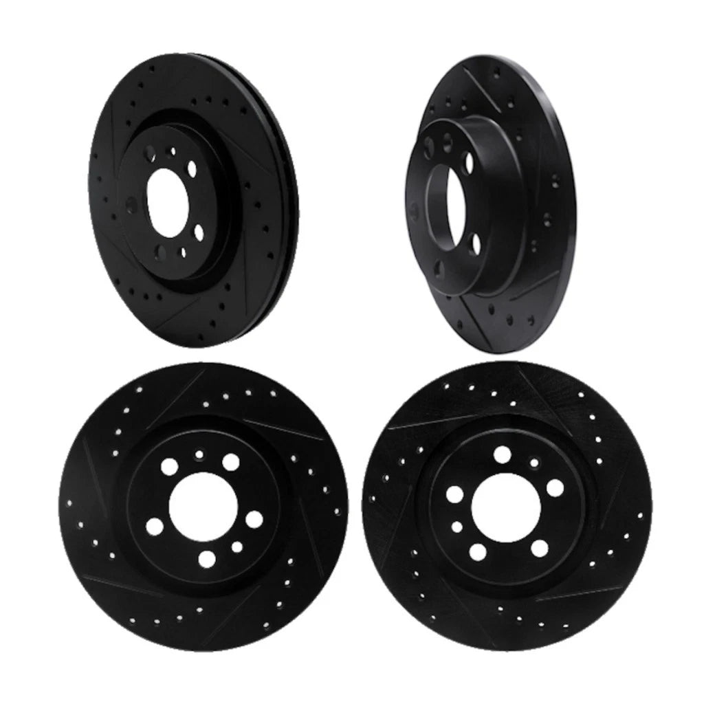 Rotor Set for Volkswagen Golf (2010) | Drilled and Slotted | ALX-PAU-DF-8004-74025-CLA3