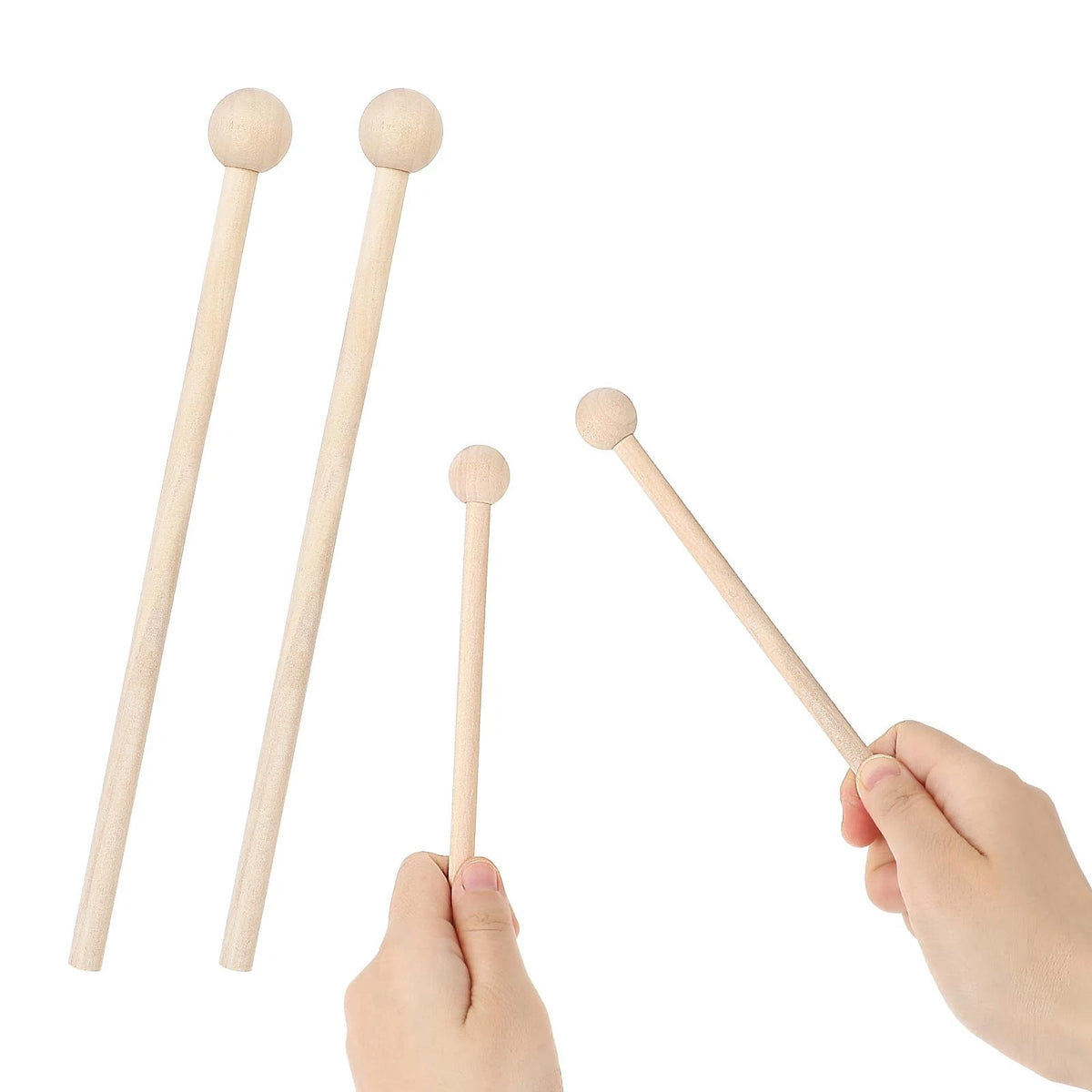 2X Wood Percussion Sticks for Glockenspiel Xylophone (7.8 Inch)