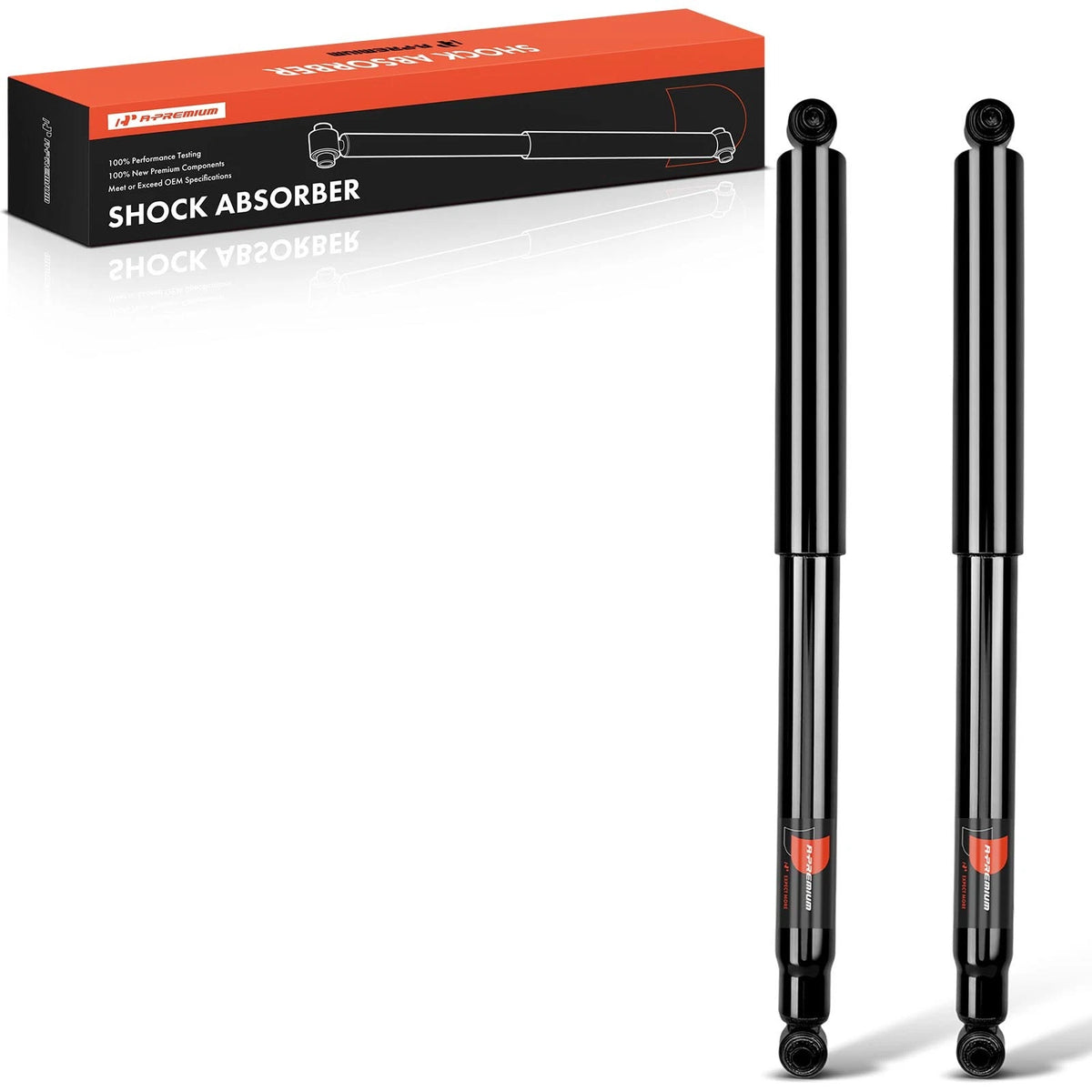 Set of 2 Rear Shock Struts for Ford F-150 Lincoln Mark LT (RWD) KG5192, 911262