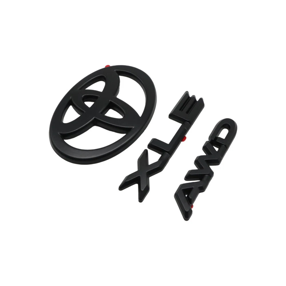 3PCS Overlay Kit for Grand Highlander XLE AWD (2024–2026) PT948-48244-02 Matte Black