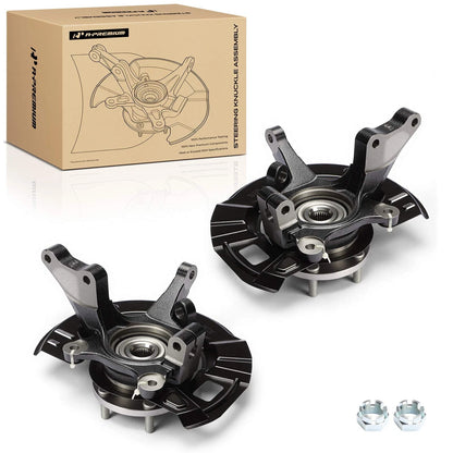 2X Steering Knuckle & Hub Bearing for Hyundai Santa Fe (2001–2004) LK109 LK110 WLK109 WLK110