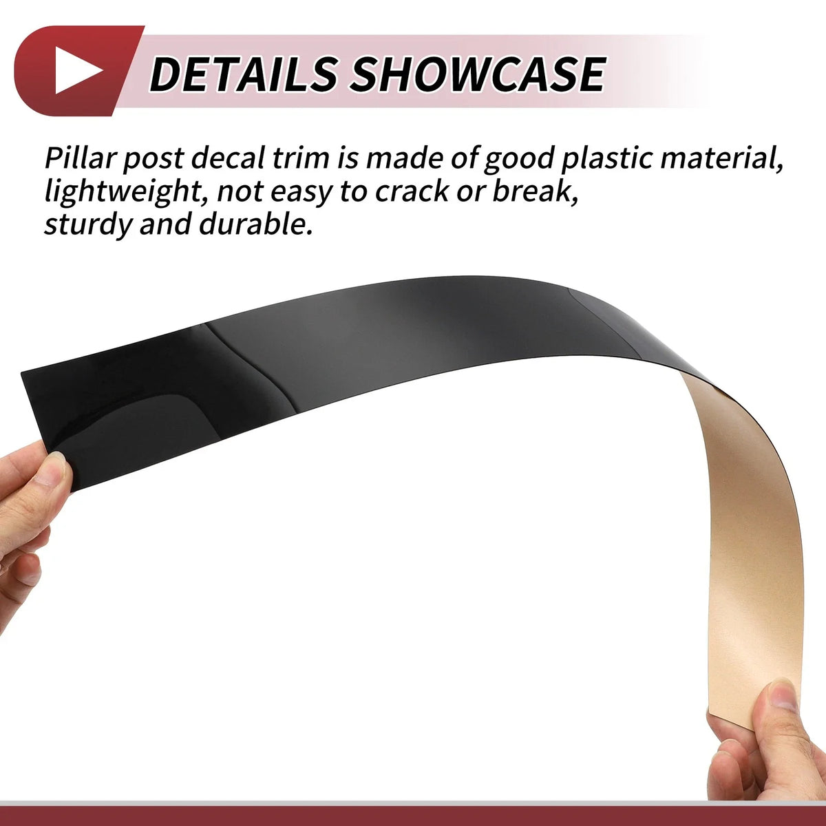 8 Pcs Door Pillar Window Trim for Nissan Sentra (2013–2017) Black