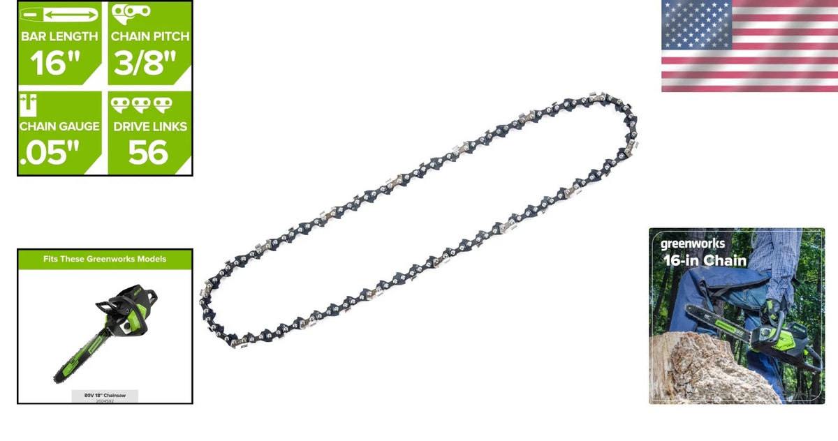 16-Inch Chainsaw Chain for Versatile (No Part Numbers Supplied)