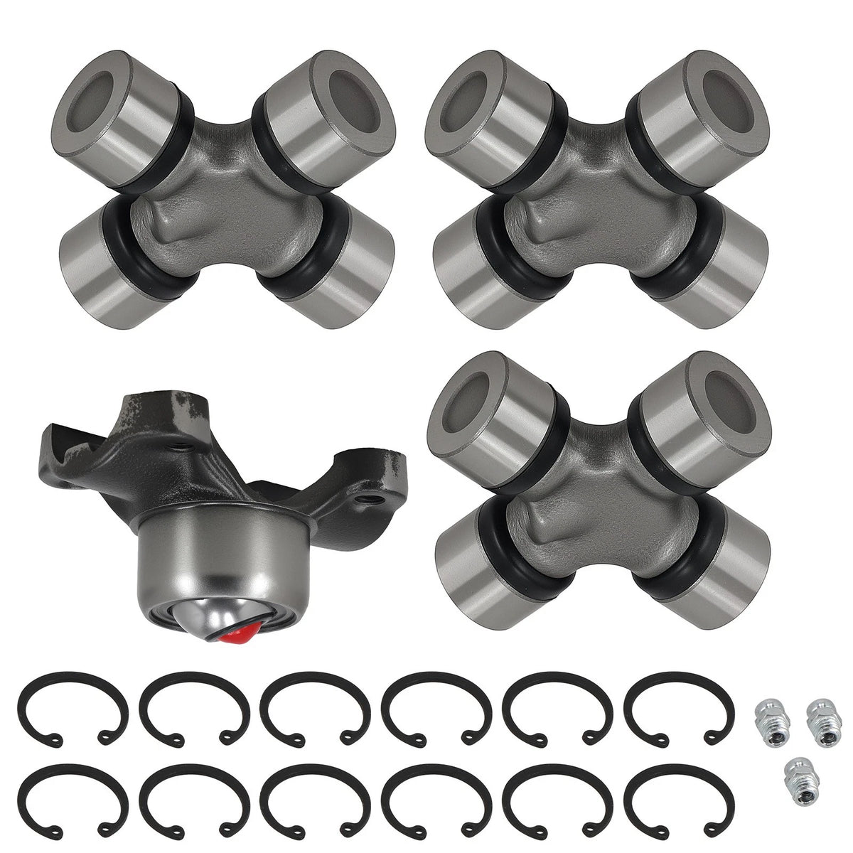 Universal Joints & CV Socket Yoke for Jeep Wrangler Cherokee (1984–2006) WU13V9, 5-153X, 5-1310X, 211355X