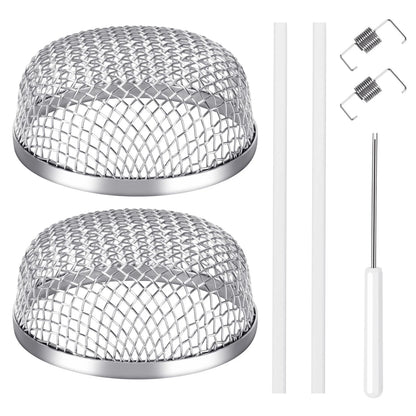 2X RV Furnace Vent Screen for Tonda (Medium, Round)