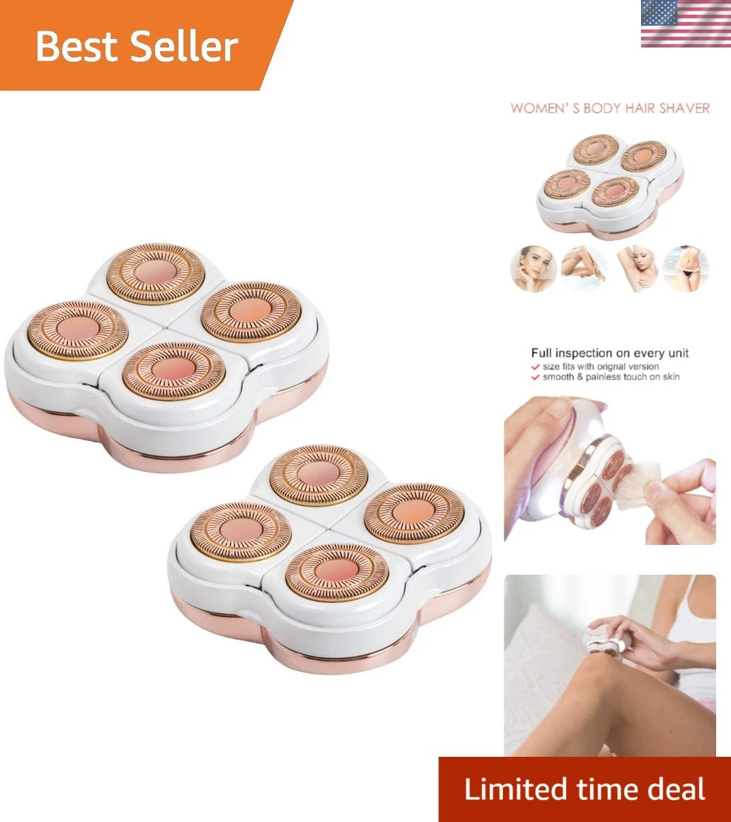2X Waterproof Electric Shaver Heads for Flawless Legs