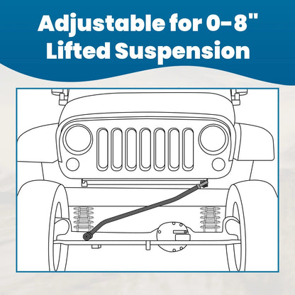 Adjustable Forged Track Bar for Ford F250 F350 (2005–2016) 0-8" Lift