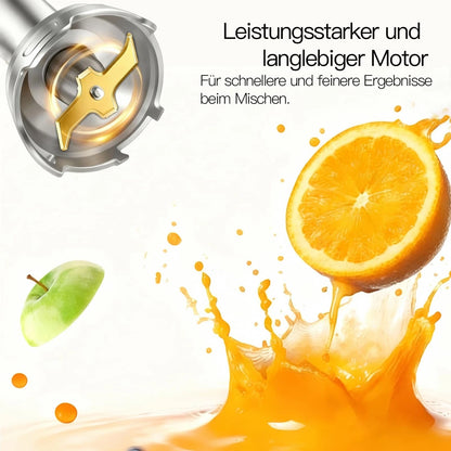 Handheld Electric Blender 12-Speed Stainless Steel 5-in-1