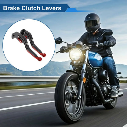Brake Clutch Levers for Suzuki GSX-S1000/F/S/ABS (2015–2020) Black Red