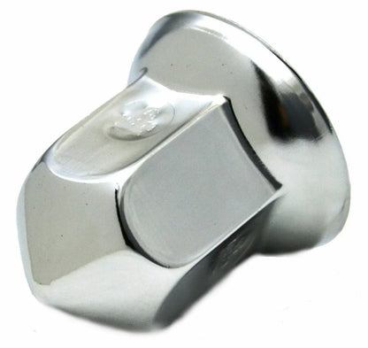 Set of 5 Chrome Steel Lug Nut Covers 33mm Cone Pointed #10273 for