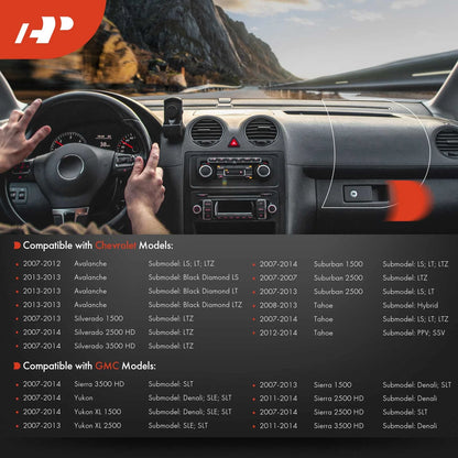Upper Dash Cover for Chevy Silverado 1500 GMC (2014–2019)
