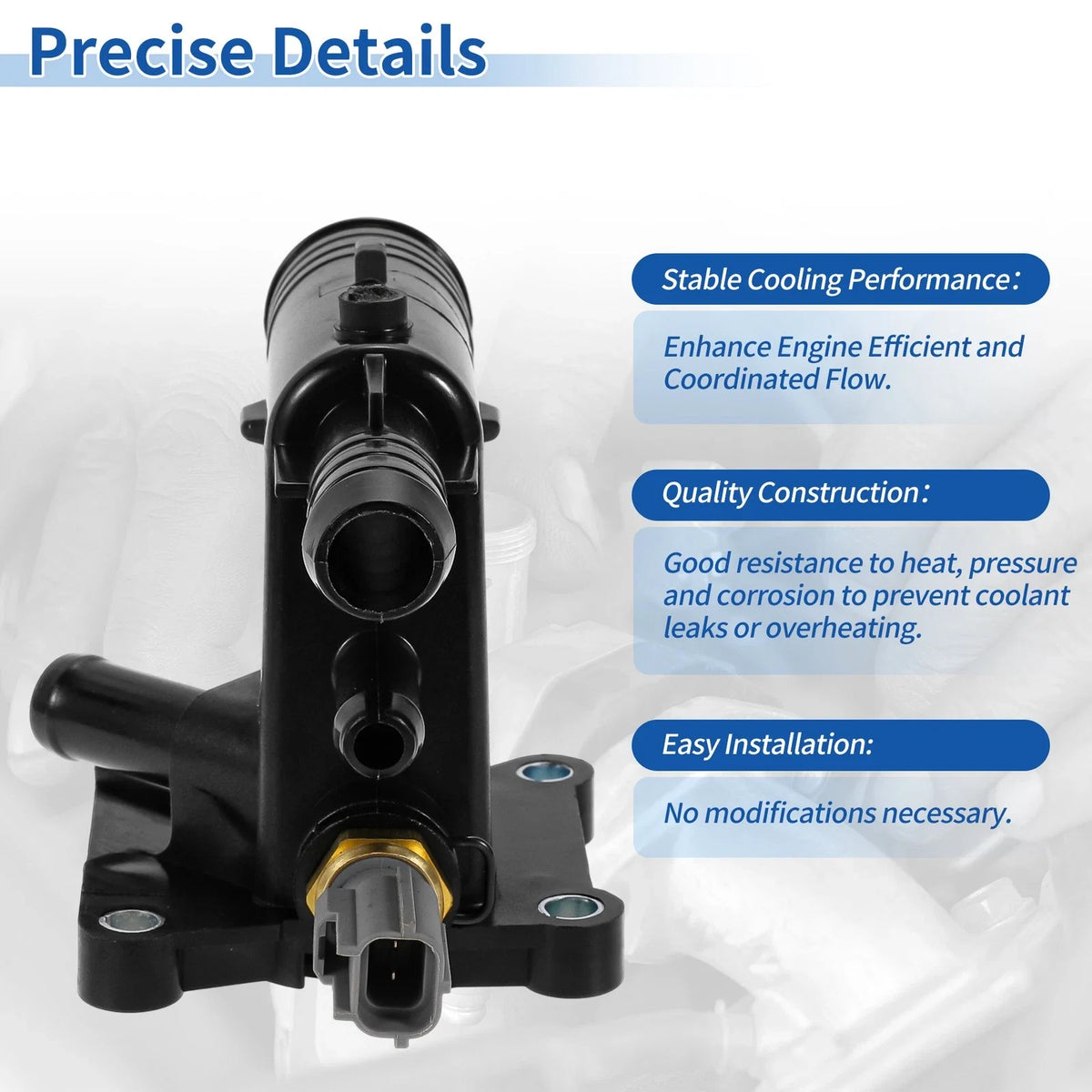 Engine Coolant Thermostat Housing Assembly No.CJ5Z8K556A for Ford Edge (2012–2020)