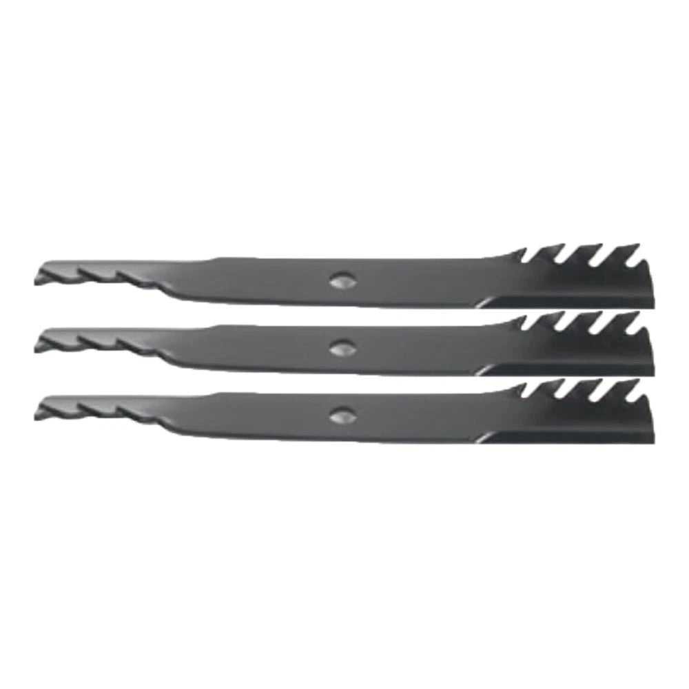 Set of 3 Toothed Mulcher Blades for John Deere 60" Deck (425–455)