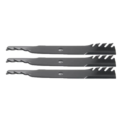 Set of 3 Toothed Mulcher Blades for John Deere 60" Deck (425–455)
