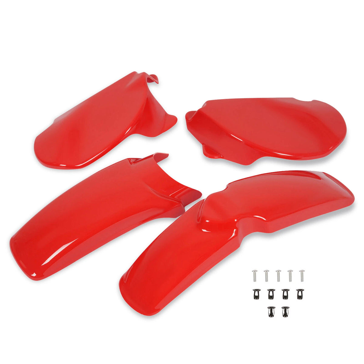 Plastic Kit for Honda XR75/XR80 (1977–1982) - Front/Rear Fender & Side Panels AINUO000008007