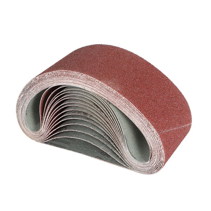 15Pcs 4" x 24" Aluminium Oxide Sanding Belts 40/80/120 Grit