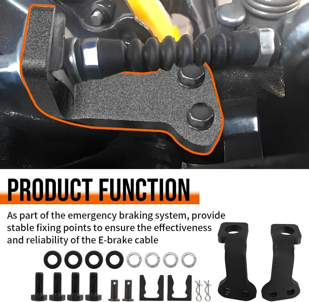 Rear Disc E-Brake Cable Bracket w/ Mounting Kit for Honda Acura Integra Civic