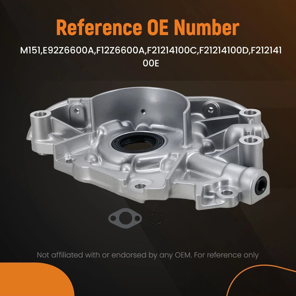 Engine Oil Pump for Mazda B2200 L4 2.2L (1987–1993) M151 Aluminum Housing