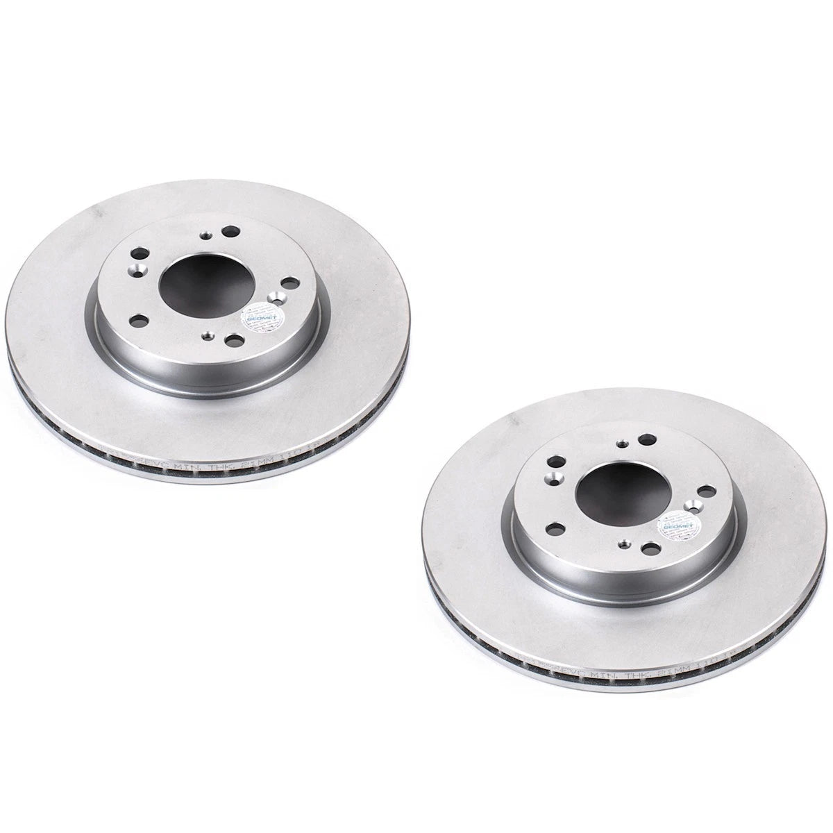 Set of 2 Powerstop Brake Discs Front for Honda Accord Fit (2012–2017)