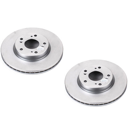 Set of 2 Powerstop Brake Discs Front for Honda Accord Fit (2012–2017)