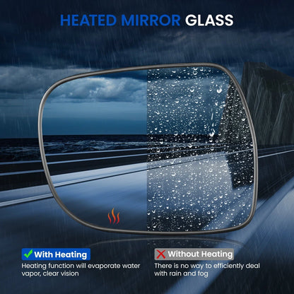 Heated Right Mirror Glass for Lexus RX 330 2004–2006 and RX 350 2007–2009