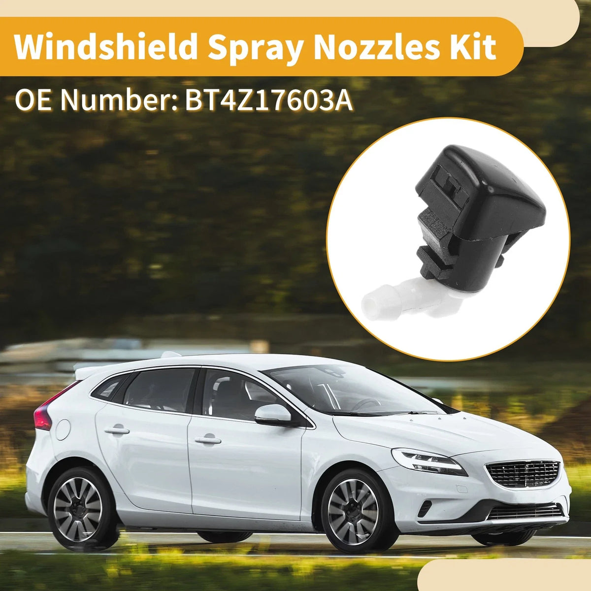 Windshield Washer Nozzle Kit for Ford Edge (2015–2023) No.BT4Z17603A