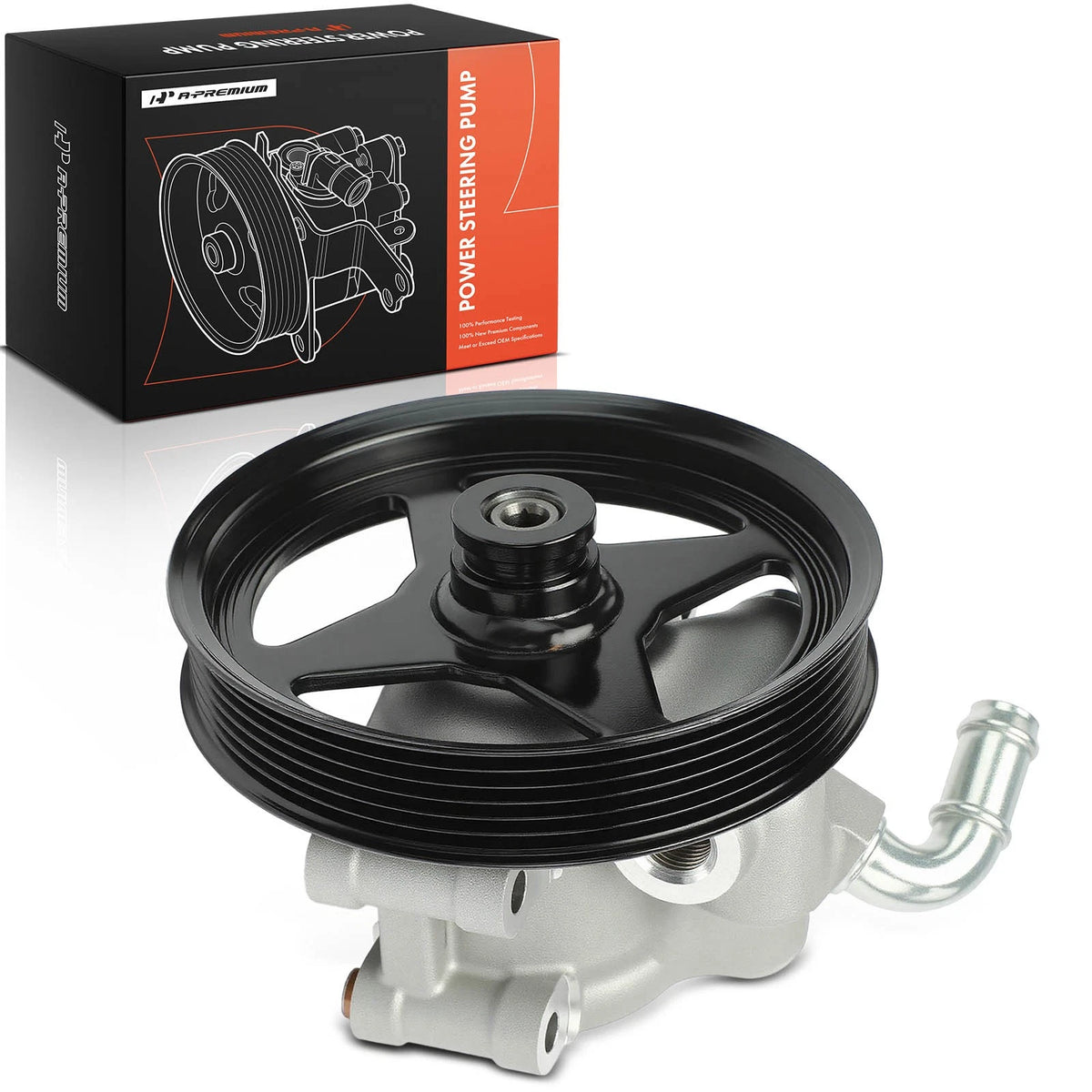 Power Steering Pump with Pulley for Ford Explorer (2006–2010) 6L2Z3A674AA, 7L2Z3A674B, 9L2Z3A674A, 20-329P1