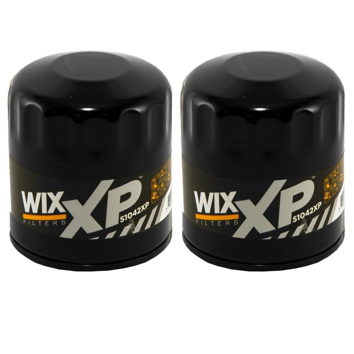 Set of 2 Wix XP Engine Motor Oil Filters for Chevy GMC Hummer Saab (StdAsp)