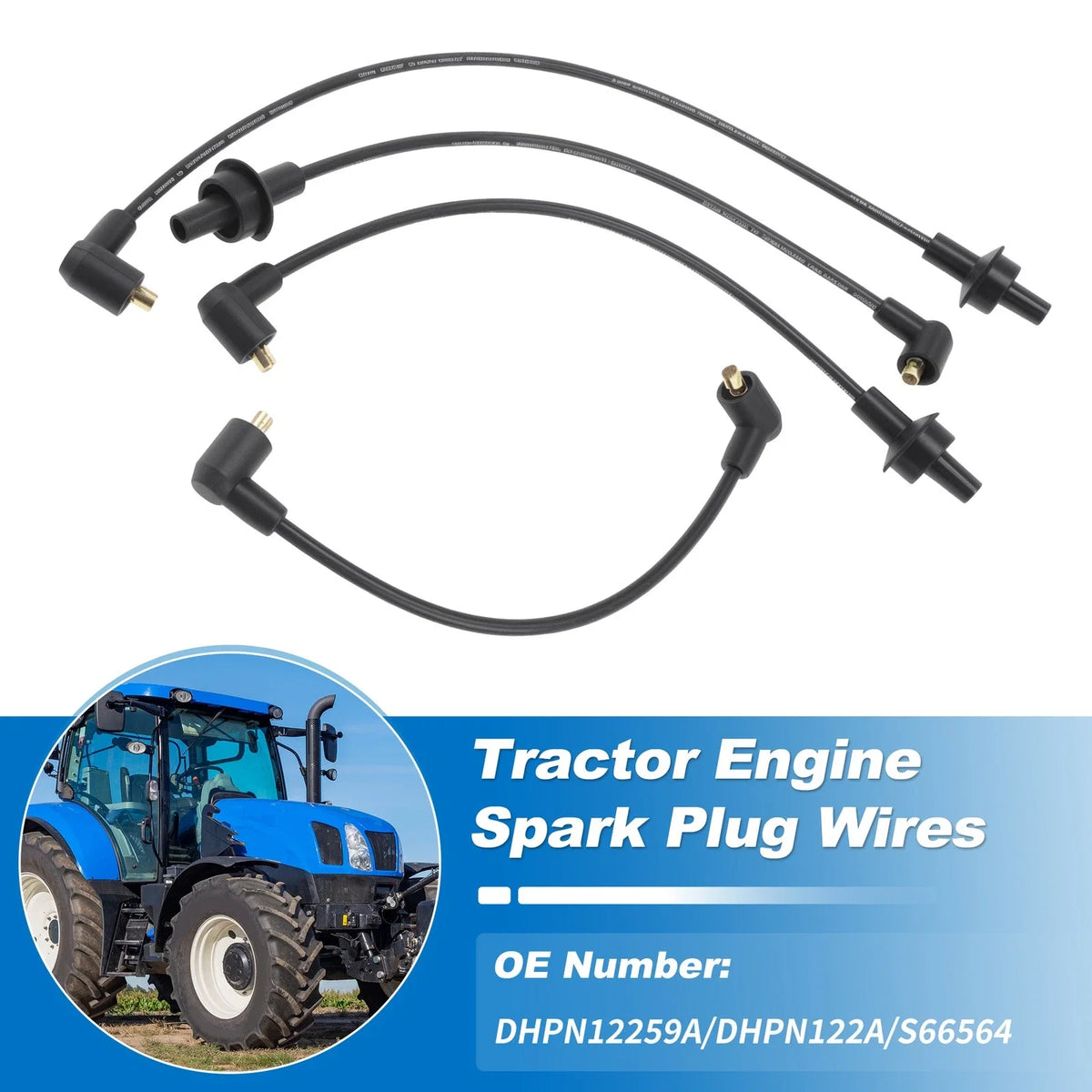 Spark Plug Wire Set for Ford New Holland 2000 Series 3000 Series 4000 Series