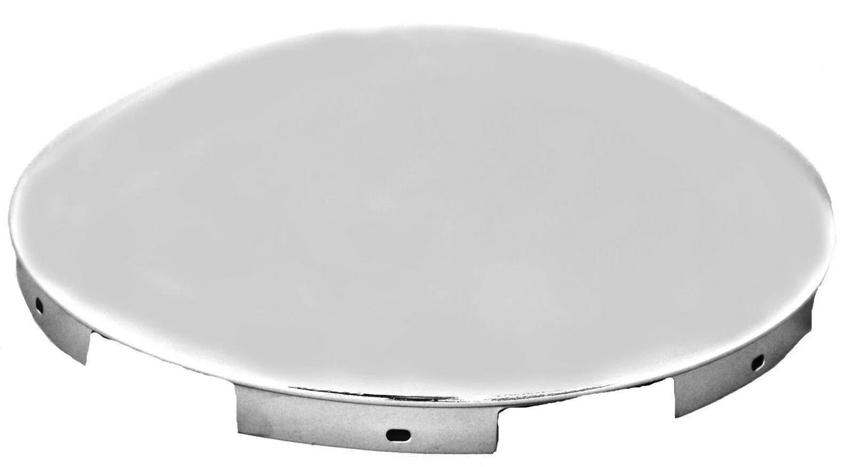 Set of 2 Dome Chrome Hub Caps for Universal Fit Steel Wheel #10189
