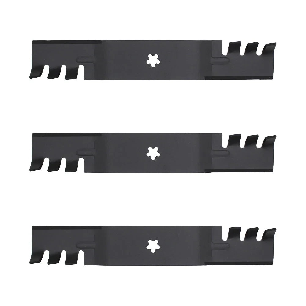 3 Mulching Blades for Husqvarna LGT2554 (532187255, 532187256)