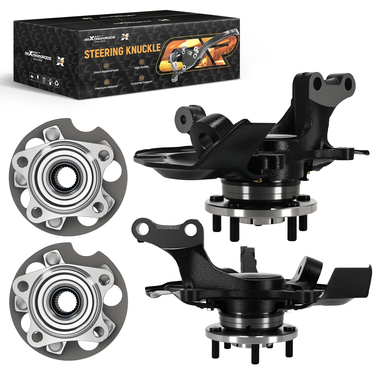 Front Steering Knuckle Rear Wheel Hub for Lexus RX330/RX350/RX400H (2004–2009) - QFE6SU, 4321208020, 435020E030, 477810E010