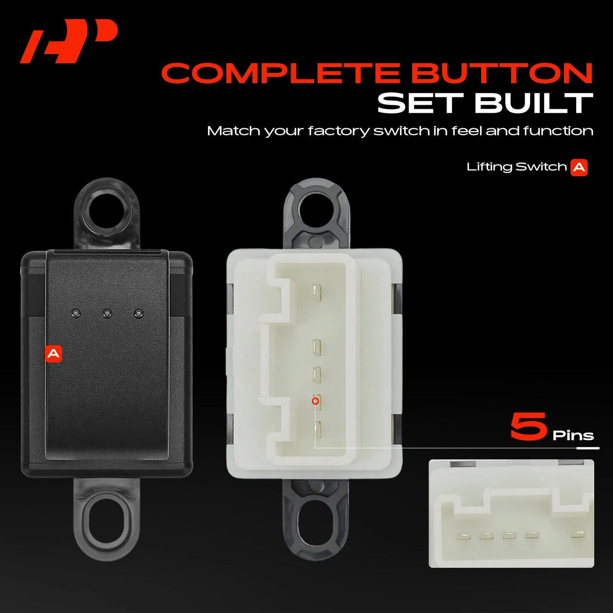 Power Window Switch for Mazda 3 (2004–2009) B32H66370, DWS615