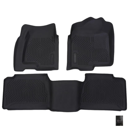 All Weather Floor Mat for Chevy Silverado 1500 2500 (1999–2006) Black Anti-Slip