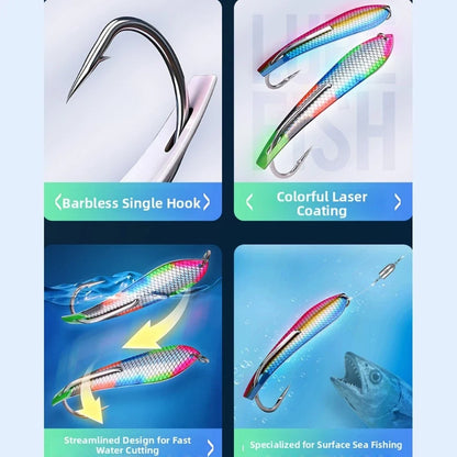 12 Metal Spoon Lure for Deep Sea Trolling Fishing Jig (5cm)