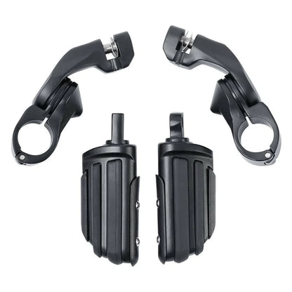 1-1/4" Highway Footpegs for Harley Sportster Matte Black