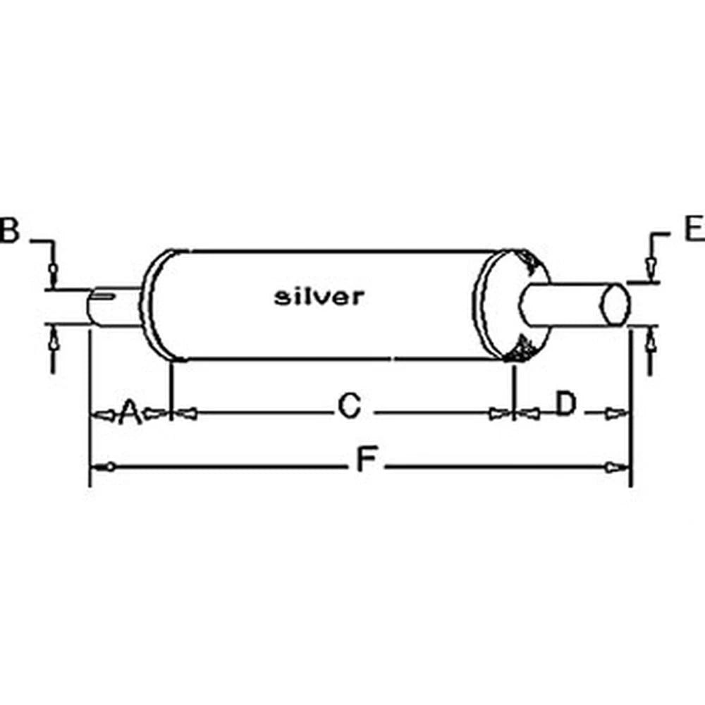 IHS315 Muffler for International (Vertical Round Body)