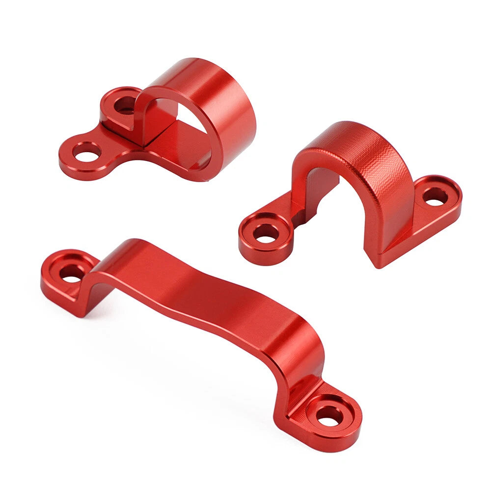 Set of 2 Rear Brake Line Hose Cable Clamps for Honda CRF450R CRF450X (2002–2017)
