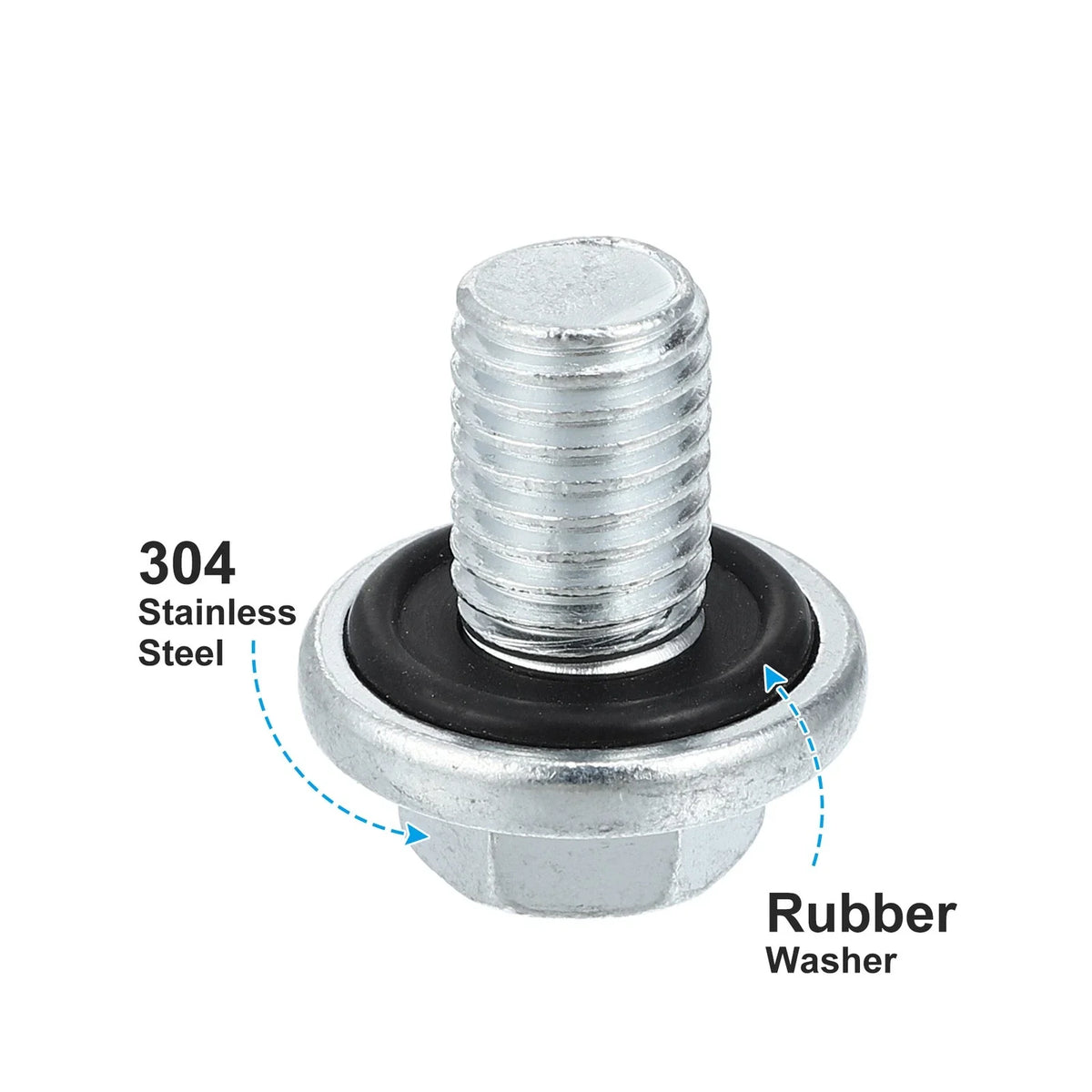 M12x1.75 Engine Oil Drain Plug Screw for Chevrolet Silverado 1500 