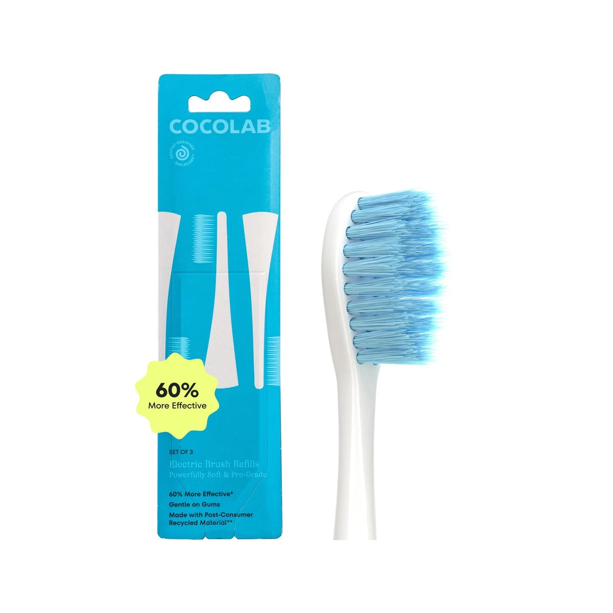 Replacement Brush Heads for Electric Toothbrush (Pack of 3)