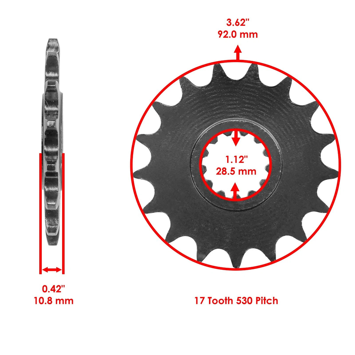 Celox O-Ring Drive Chain and Sprockets Kit for Yamaha R1 YZF-R1 (2004–2008) EG1421CH204XO