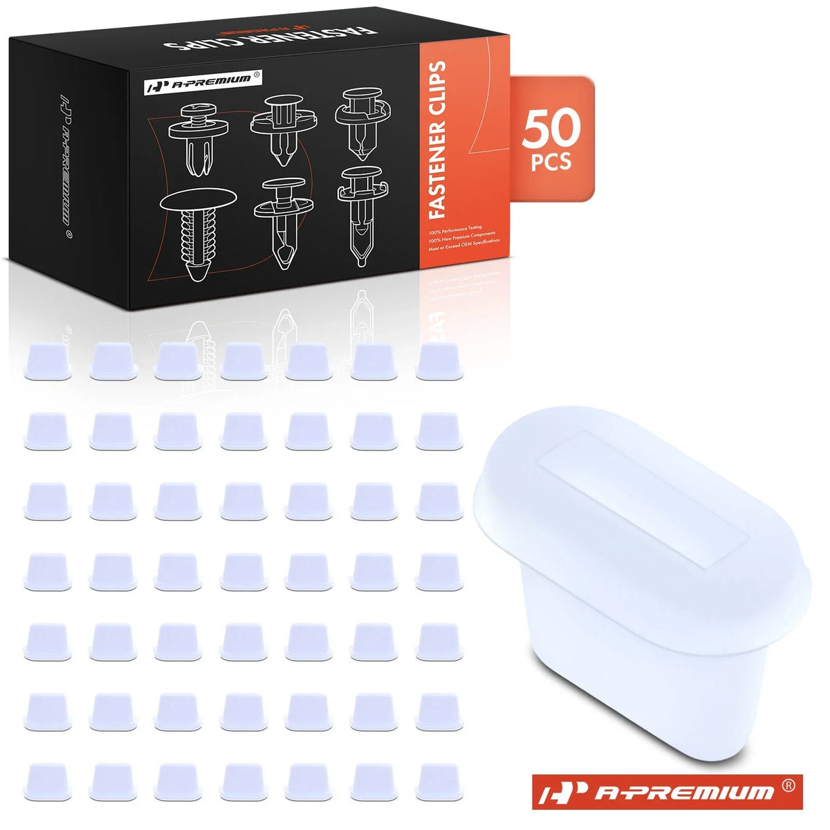 Set of 50 Nylon Door Panel Trim Pad Retainer Clips for Chevrolet