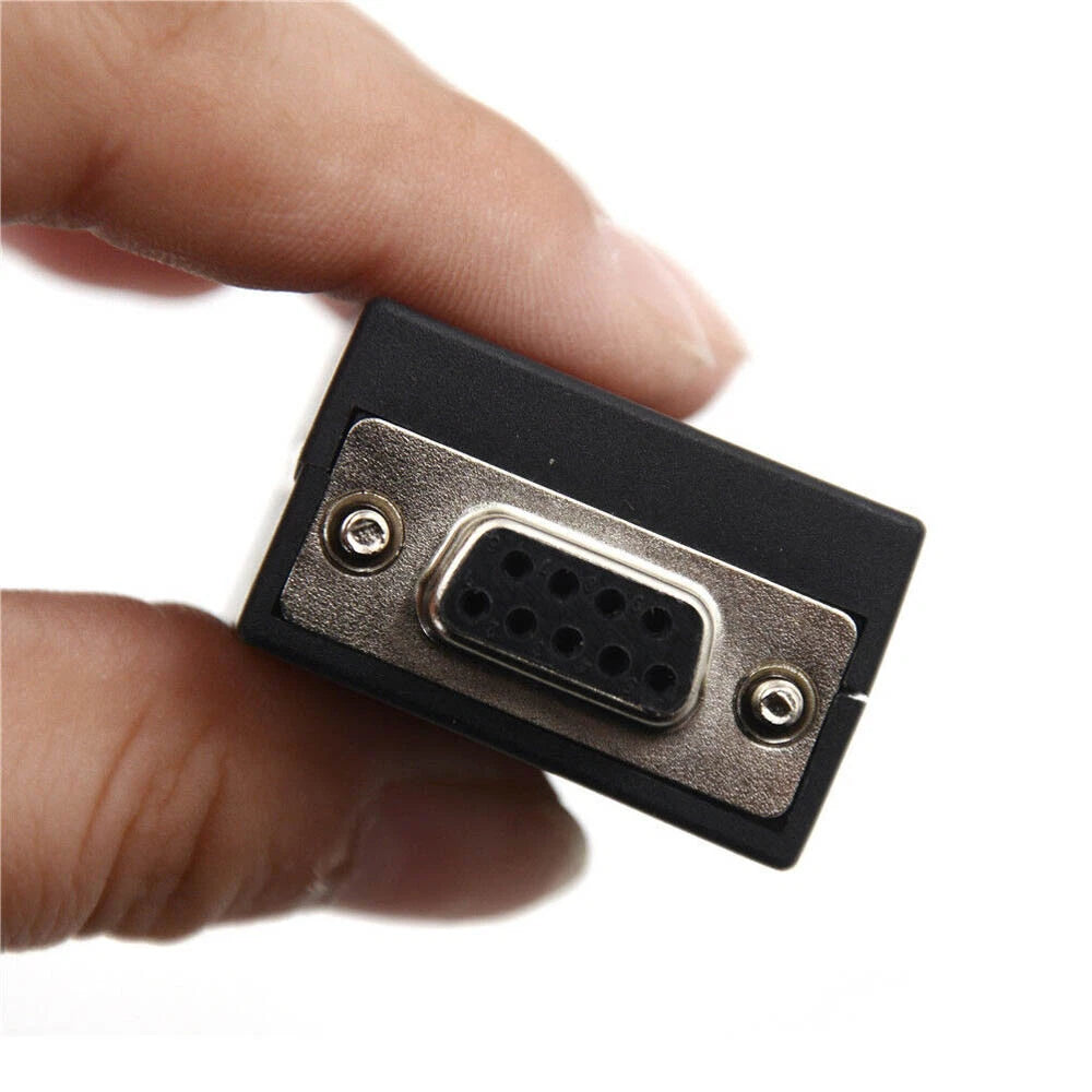 10Pcs D-SUB DB9 Female 9Pin Black Cover Connector