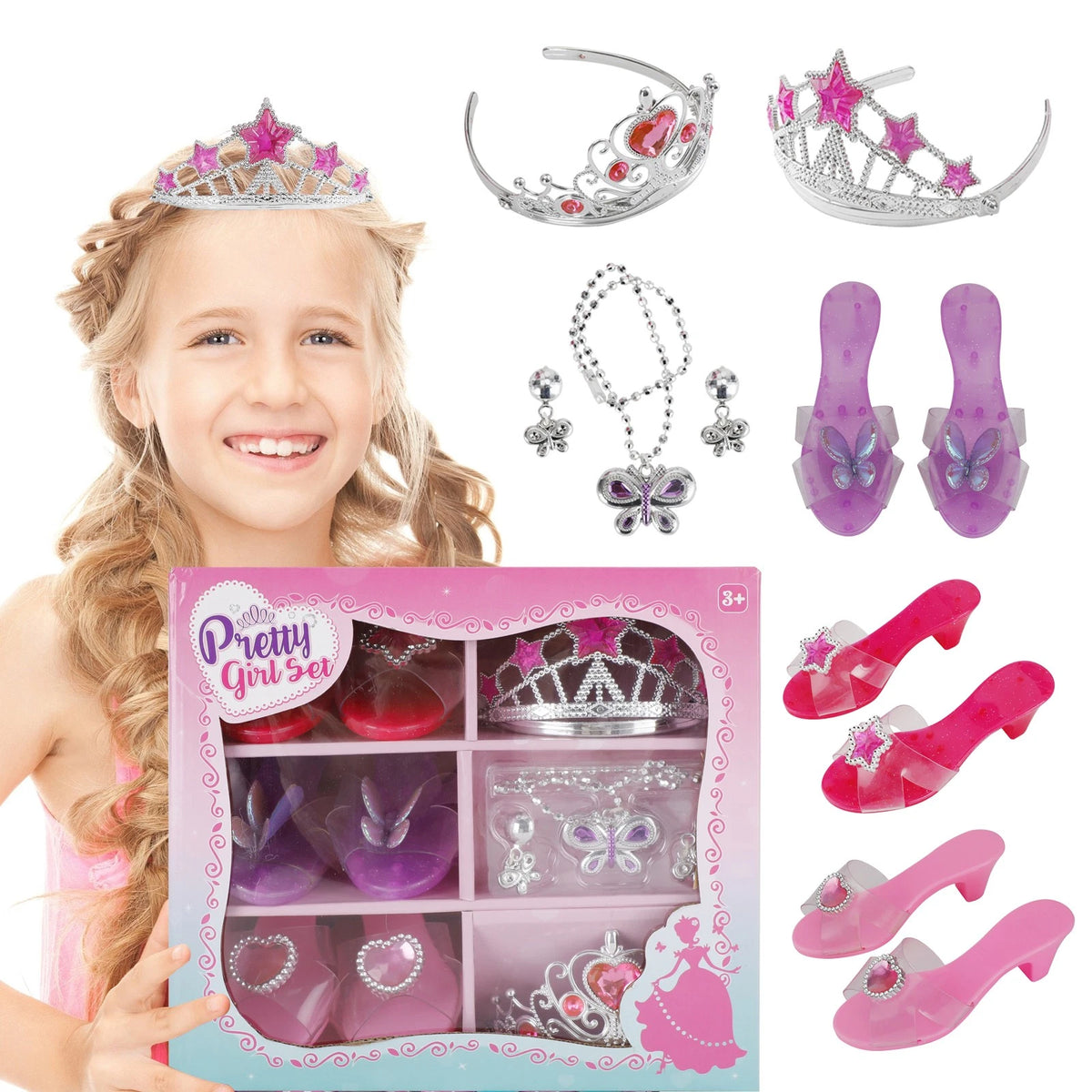 Dress Up Heels Set for Little Girls (T010-005)