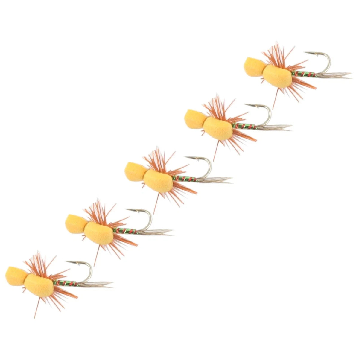 Pack of 5 Floating Dry Fly Baits for Fishing