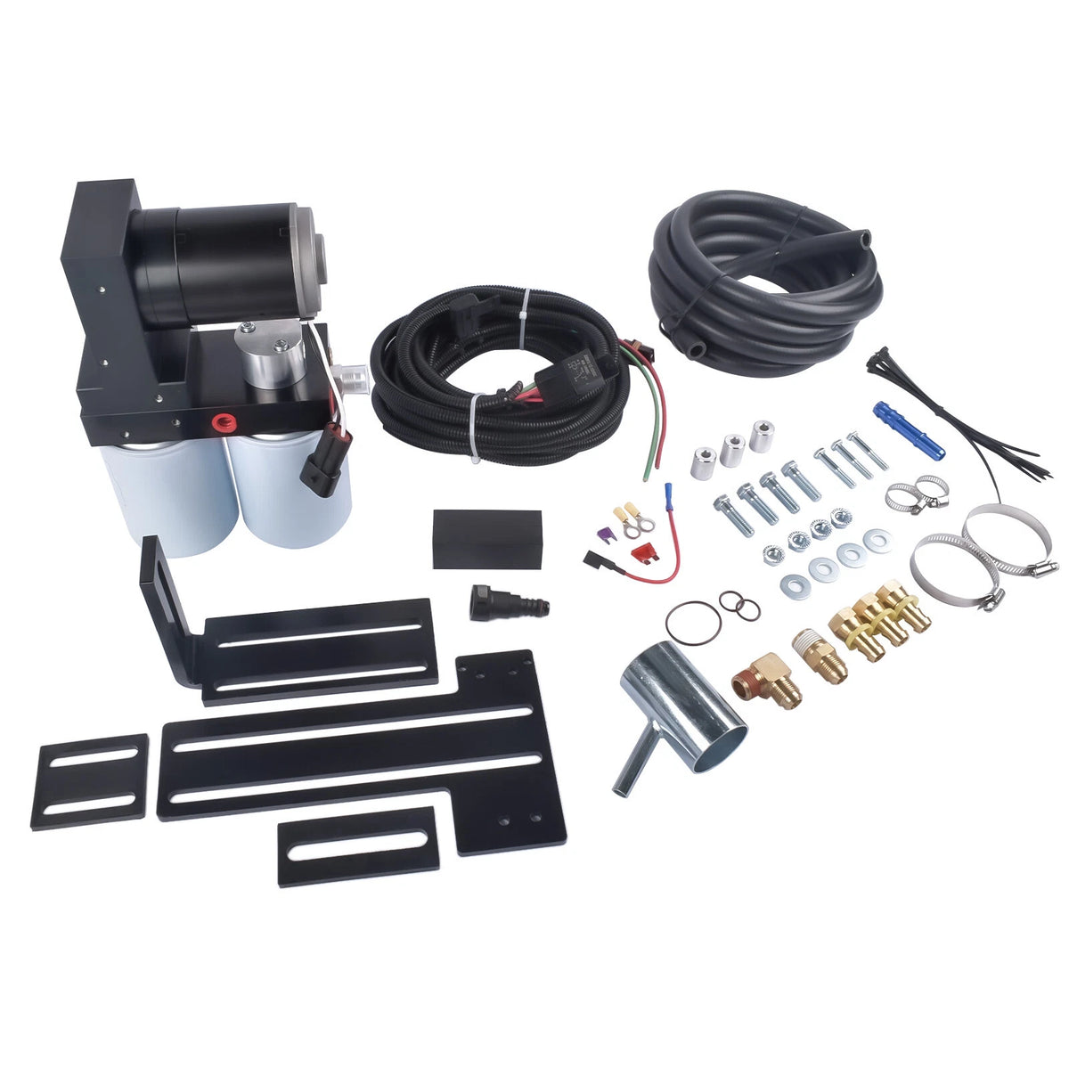 2X Diesel Fuel Lift Pump System TSC10100G for Chevy GMC Duramax 6.6L (2001–2010)