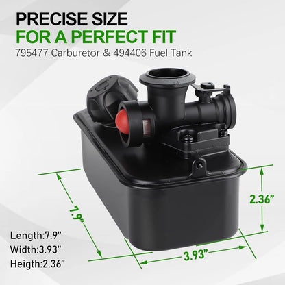 Carburetor & Fuel Tank Kit for Lawn Mower (Enhanced Performance)