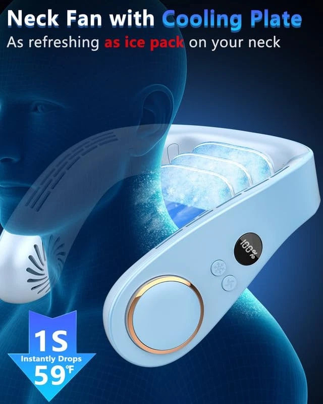 Portable Neck Fan for Personal Cooling (No Specific Part Numbers)